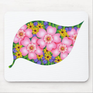 Mousepad Cores vibrantes de flores.