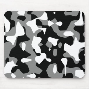 Mousepad Corey Tiger 80s Retro Camuflagem Cinza (Camo)