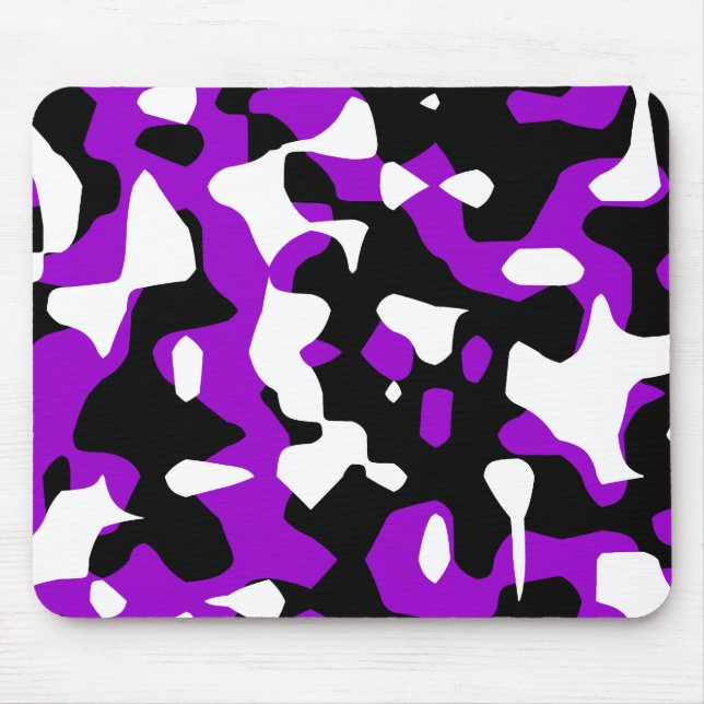 Mousepad Corey Tiger 80s Retro Camuflagem Roxa (Camo) (Frente)