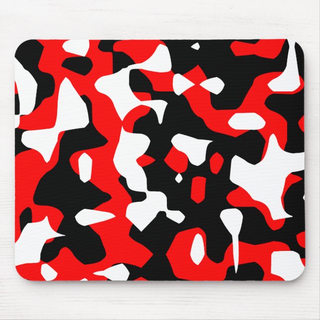 Mousepad Corey Tiger 80s Retro Camuflagem Vermelha (Camo) (Frente)
