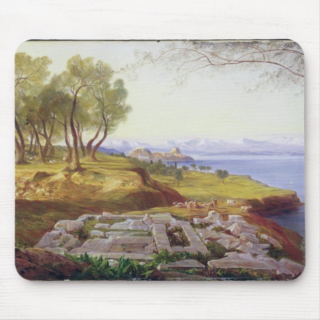 Mousepad Corfu da ascensão, c.1856-64 (óleo em canvas) (Frente)