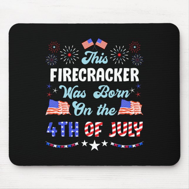 Mousepad Corgi 4 de Julho Presentes para Amantes de Cães Ho (Frente)