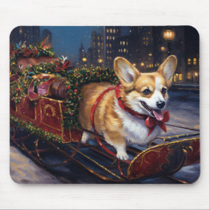 Mousepad Corgi Christmas Fesason Season