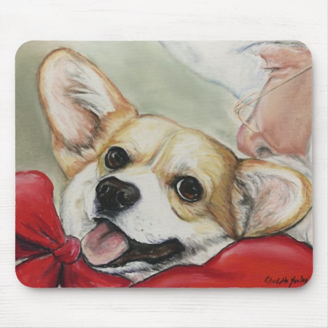 Mousepad Corgi de Galês do Pembroke & tapete do rato do (Frente)