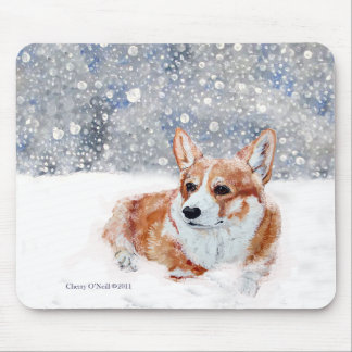 Mousepad Corgi do inverno