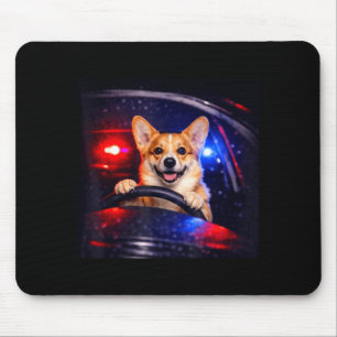 Mousepad Corgi engraçado dirigindo meme cachorro dirigindo