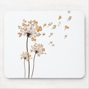 Mousepad Corgi Flower Dandelion Camisa Cão Cachorro