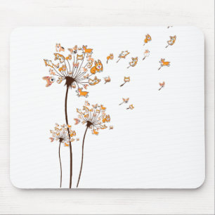 Mousepad Corgi Flower Dandelion Camisa Cão Cachorro