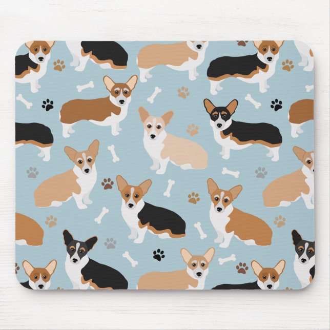 Mousepad Corgi - Patas e Ossos do Cão (Frente)
