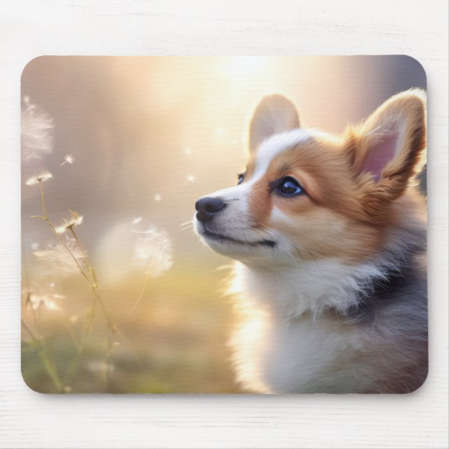 Mousepad Corgi Pet Animal Tranquil Pacífico (Frente)