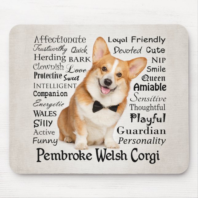 Mousepad Corgi Traits (Frente)