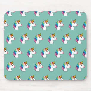 Mousepad Corno Mágico Bonito com Cabelo Colorido