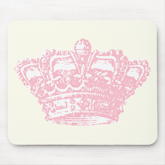 Mousepad Coroa cor-de-rosa (Frente)