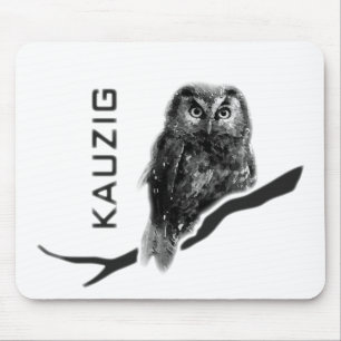 Mousepad Coroa coruja Uhu käuzchen kauzig owl bird