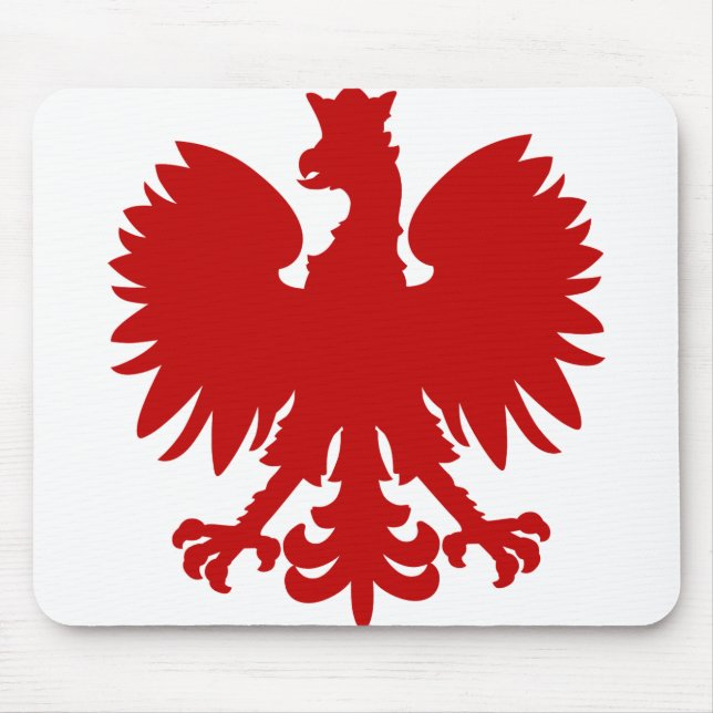Mousepad Coroa de Silhueta Vermelha Heráldica (Frente)