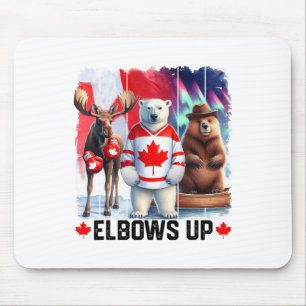 Mousepad Coroa do Canadá Bandeira Engraçada Beaver Engraçad