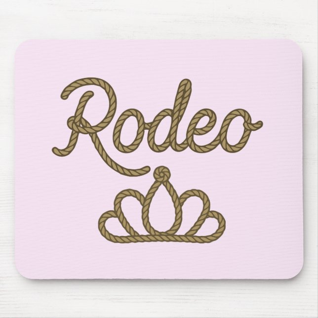 Mousepad Coroa Tiara Country Western Rainha do Rodeio (Frente)
