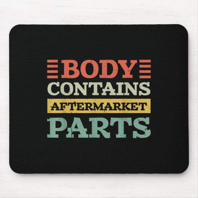 Mousepad Corpo Contém Peças De Pé E Joelho No Mercado (Frente)