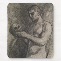 Corpo de um Homem Segurando o Crânio (por Albert E