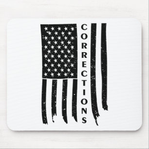 Mousepad Correções De Sinalizador Vintage Usa Correção Func