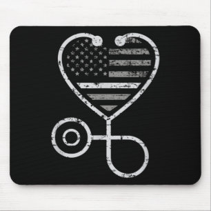 Mousepad Correções Enfermeira Linha de Cinzas Finas Sinal