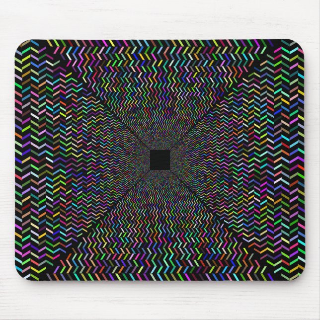 Mousepad Corredor de Ilusões Ópticas Prismáticas (Frente)