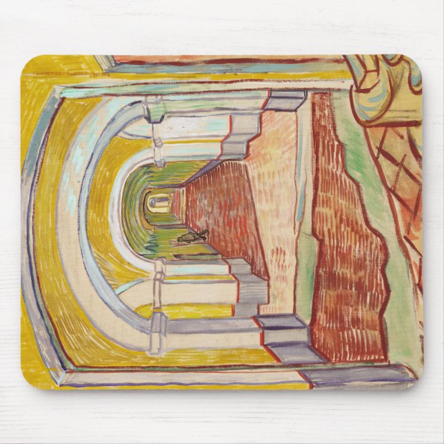 Mousepad Corredor no Asilo (por Vincent van Gogh) (Frente)