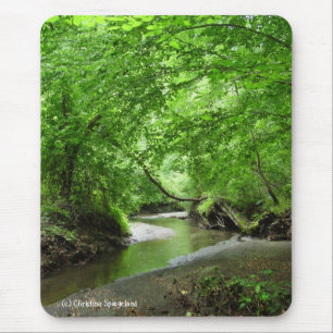 Mousepad Córrego verde Mousepad. da floresta
