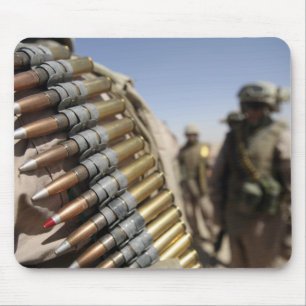 Mousepad Correias da munição de 50 calibres