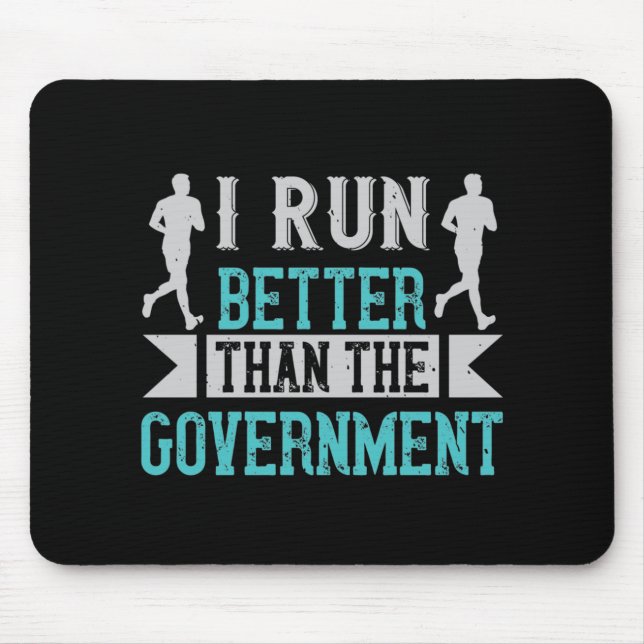 Mousepad Correndo melhor que o governo (Frente)