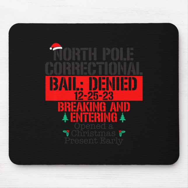 Mousepad Correspondência de Presentes de Xmas Abertos Corre (Frente)
