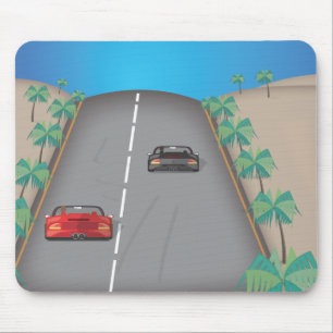 Mousepad Corrida de Arcade Retroativa dos anos 80