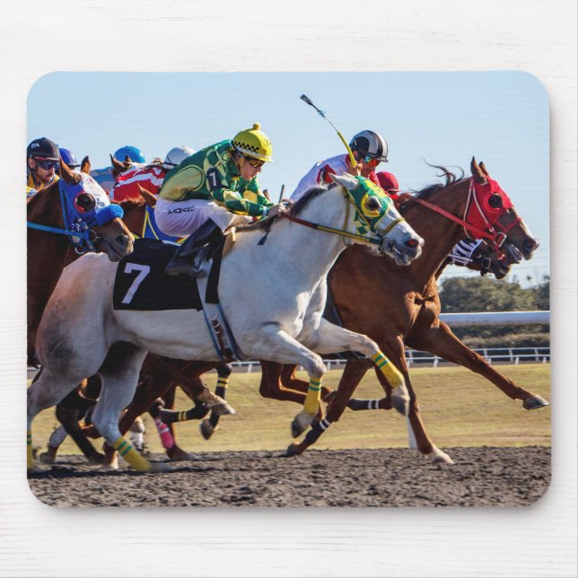 Mousepad Corrida de cavalos (Frente)
