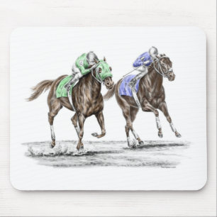 Mousepad Corrida de Cavalos Cruzados