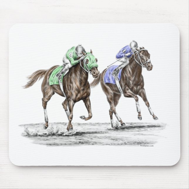 Mousepad Corrida de Cavalos Cruzados (Frente)