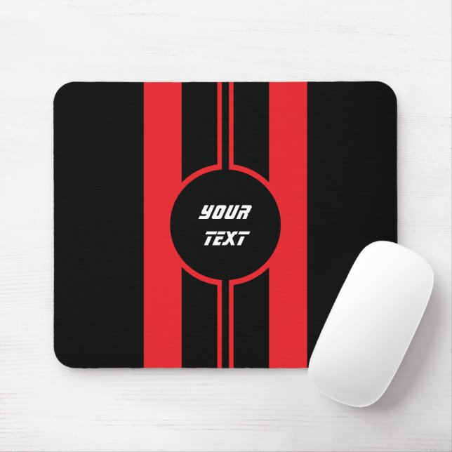 Mousepad Corrida Vermelha Dupla Esportes Personalizados (Com mouse)