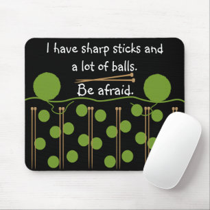 Mousepad Cortando Design de Humor