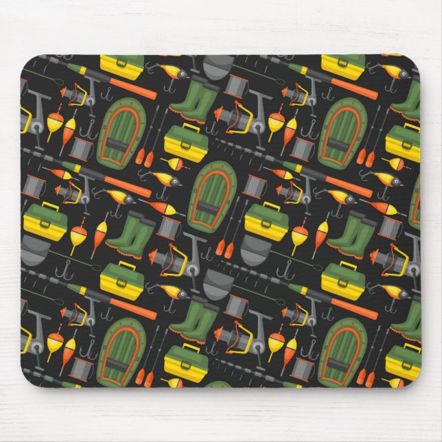 Mousepad Cortar Todos Os Elementos De Pesca Necessários (Frente)