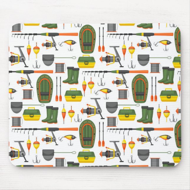 Mousepad Cortar Todos Os Elementos De Pesca Necessários (Frente)