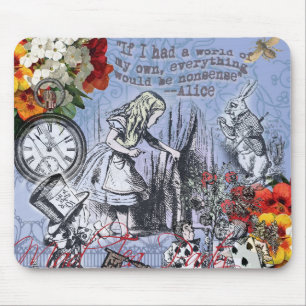 Mousepad Cortina de nonsense da Alice no país das maravilha