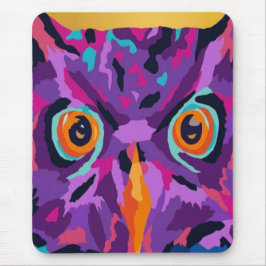 Mousepad Coruja abstrata