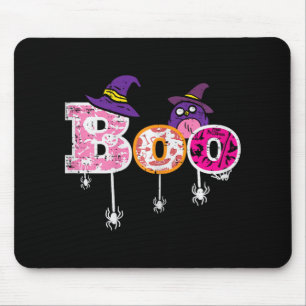 Mousepad Coruja-Aranha-Rosa Assusta Assusta-se Halloween Mu