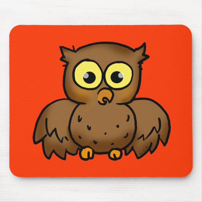 Mousepad Coruja bonito (Frente)