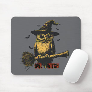 Mousepad Coruja Bruxa Assustadoramente Fofa Magia de Hallow
