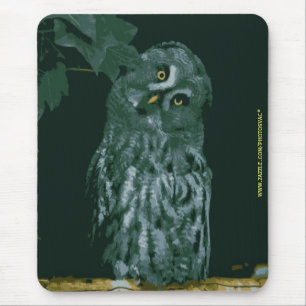 Mousepad Coruja Cinzenta Grande