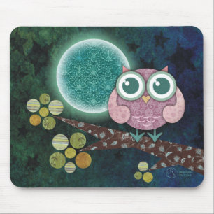 Mousepad Coruja da meia-noite
