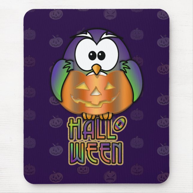Mousepad coruja de abóbora (Frente)