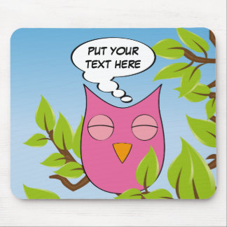 Mousepad Coruja de sonho customizável - cores múltiplas