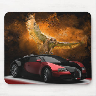 Mousepad Coruja e Carro