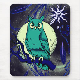 Mousepad Coruja e fantasma